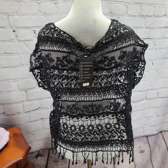 ANABELL fashion black lace top - Picture 14 of 15